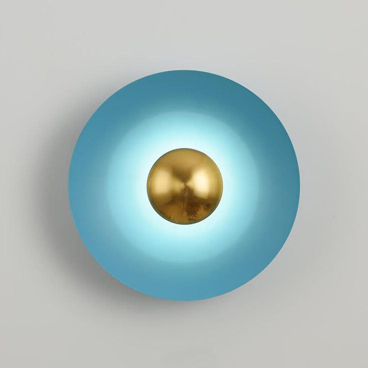 Nordic Multicolor LED Wall Sconce - Round Disc Design
