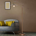 Industrial Bronze 1-Light Boom Arm Floor Lamp - Adjustable Lighting for Home Decor