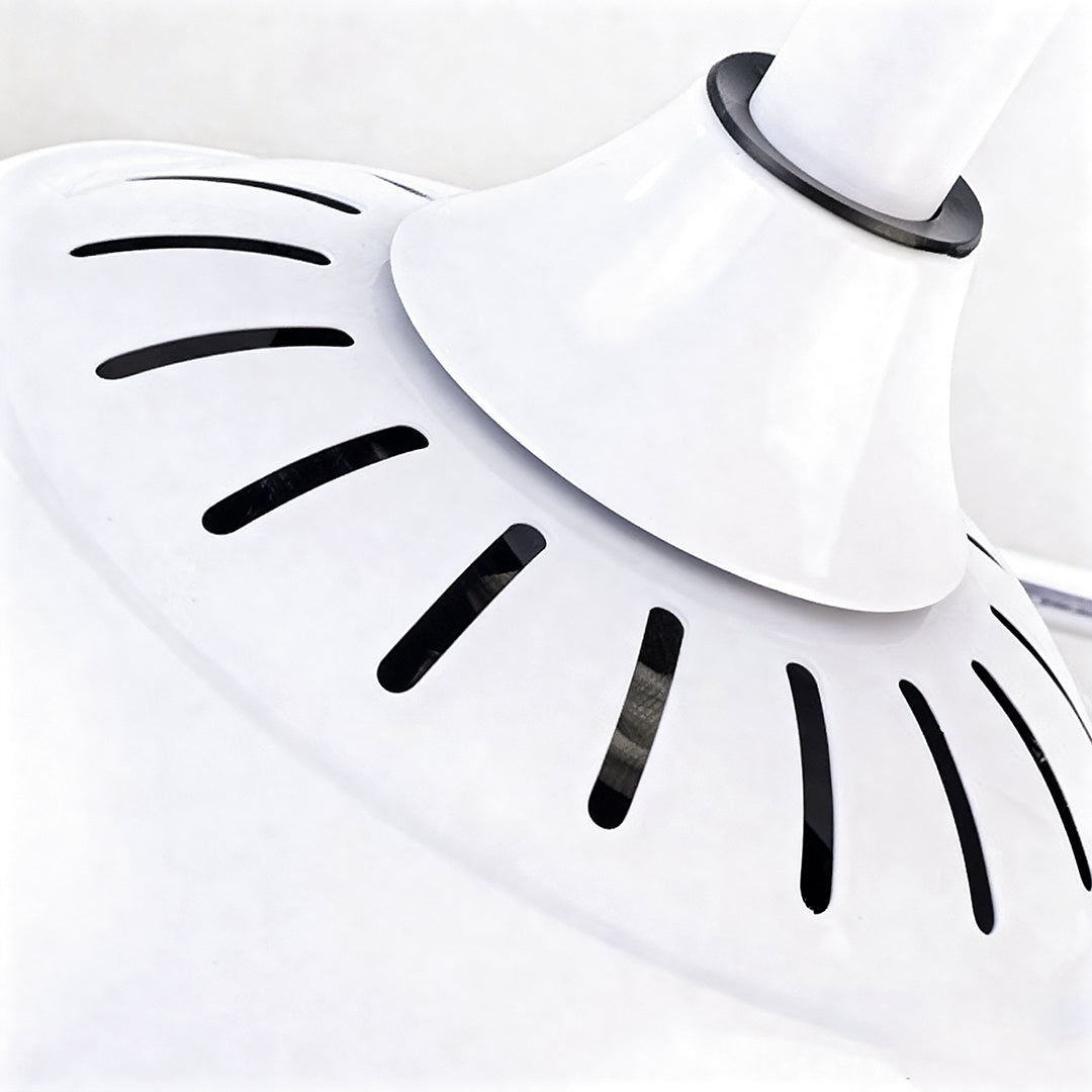 42-Inch Ceiling Fan with Light – White ABS Blades & Acrylic Shade