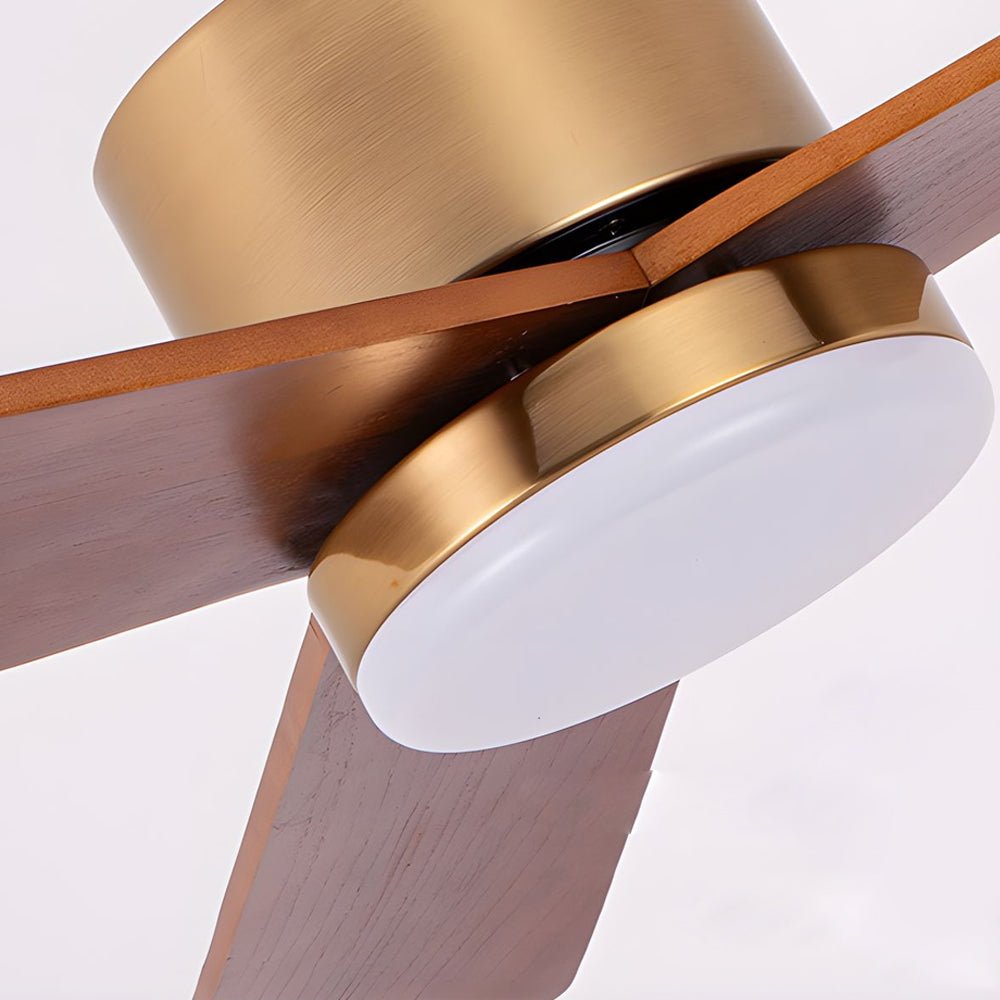 42"/52" LED Wood Ceiling Fan with Remote Control - 3-Blade Design, Modern Lighting, Energy Efficient, Home Decor