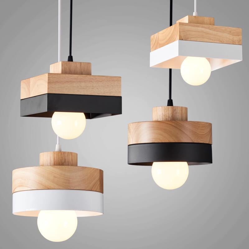 Nordic Round 1-Light Pendant Light - Modern Ceiling Fixture, Minimalist Design, Adjustable Height, LED Compatible, Scandinavian Style Lighting
