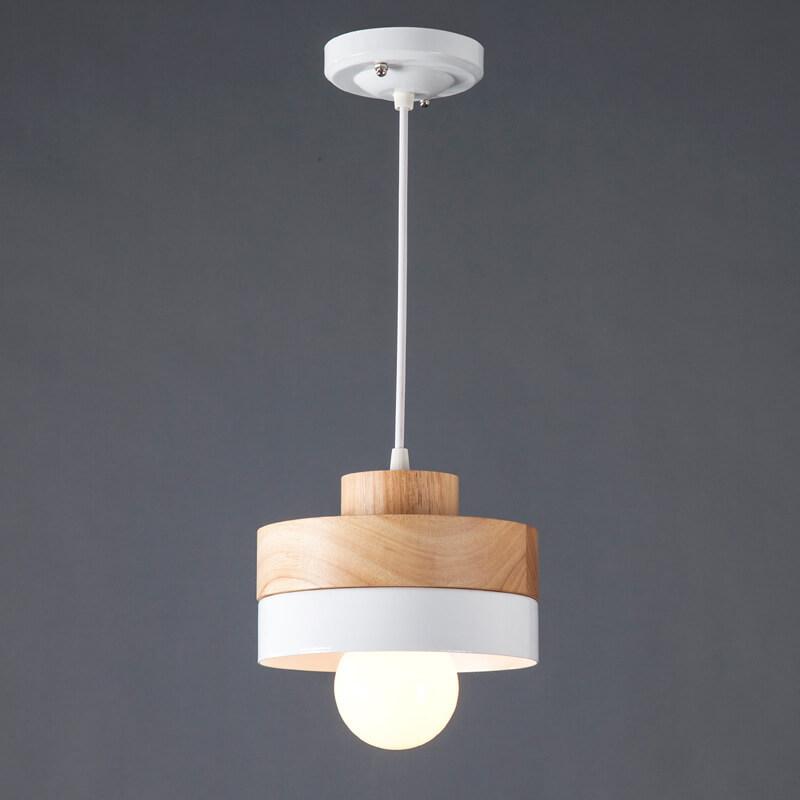 Nordic Round 1-Light Pendant Light - Modern Ceiling Fixture, Minimalist Design, Adjustable Height, LED Compatible, Scandinavian Style Lighting