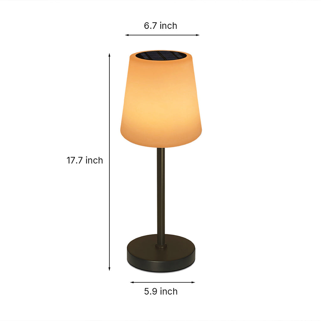 Waterproof Solar Table Lamp with Remote Control - Smart Desk Lighting Solution