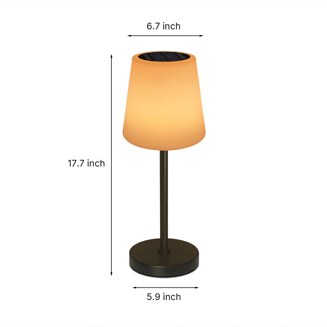 Waterproof Solar Table Lamp with Remote Control - Smart Desk Lighting Solution