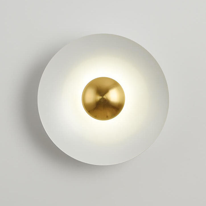 Nordic Multicolor LED Wall Sconce - Round Disc Design