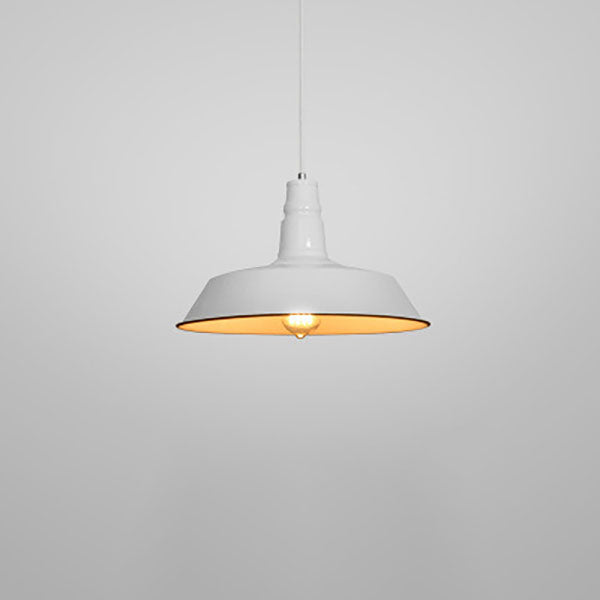 Contemporary Industrial Round Iron 1-Light Pendant for Living Room