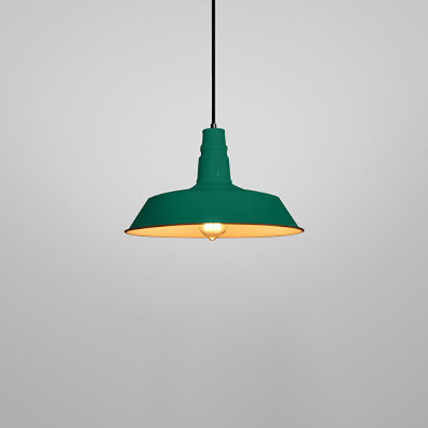 Contemporary Industrial Round Iron 1-Light Pendant for Living Room