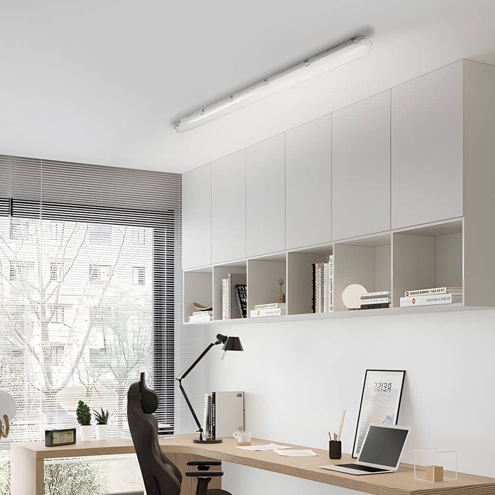 47-Inch LED Vapor-Tight Flush Mount Ceiling Light, 3000K/5000K/6500K Adjustable Temperature