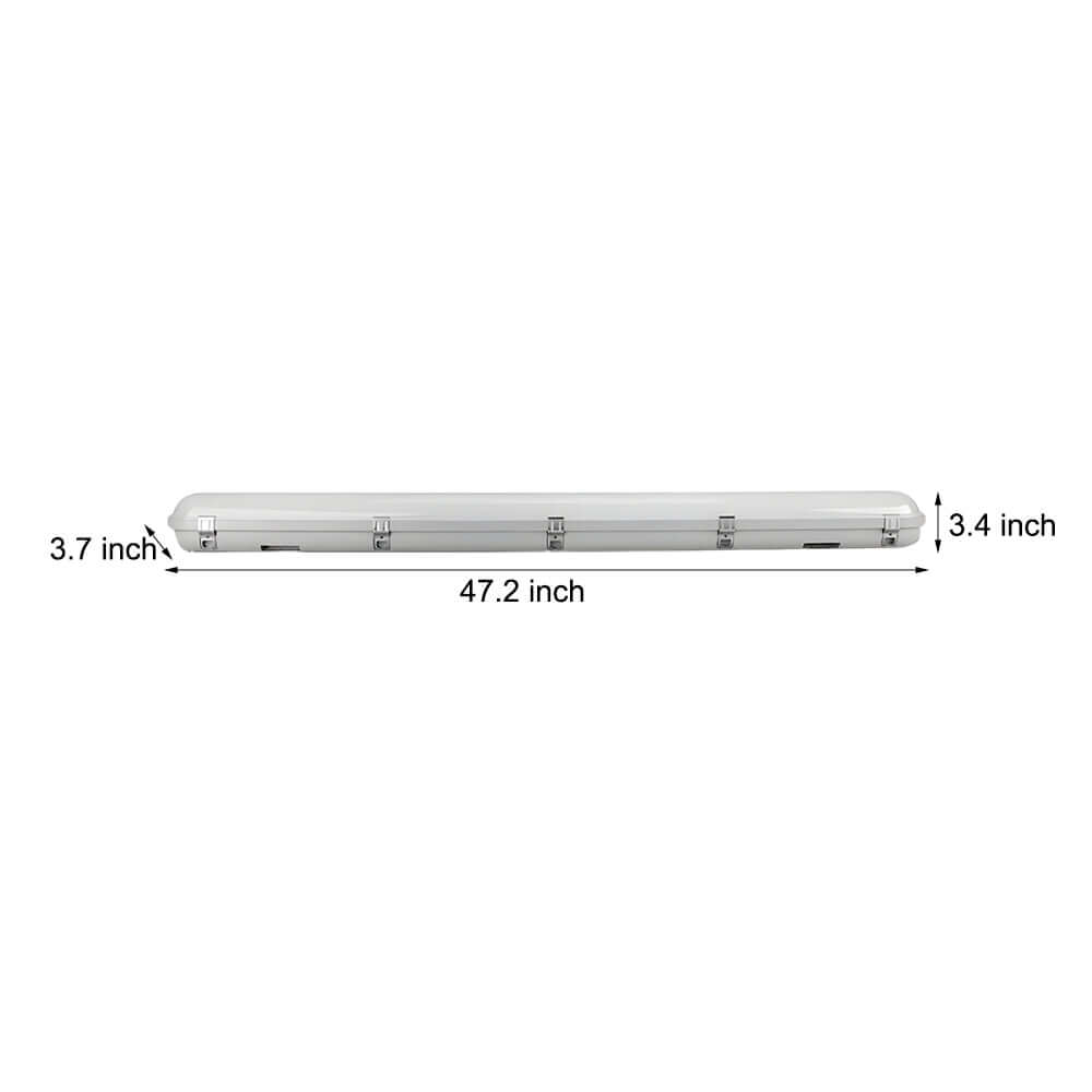 47-Inch LED Vapor-Tight Flush Mount Ceiling Light, 3000K/5000K/6500K Adjustable Temperature