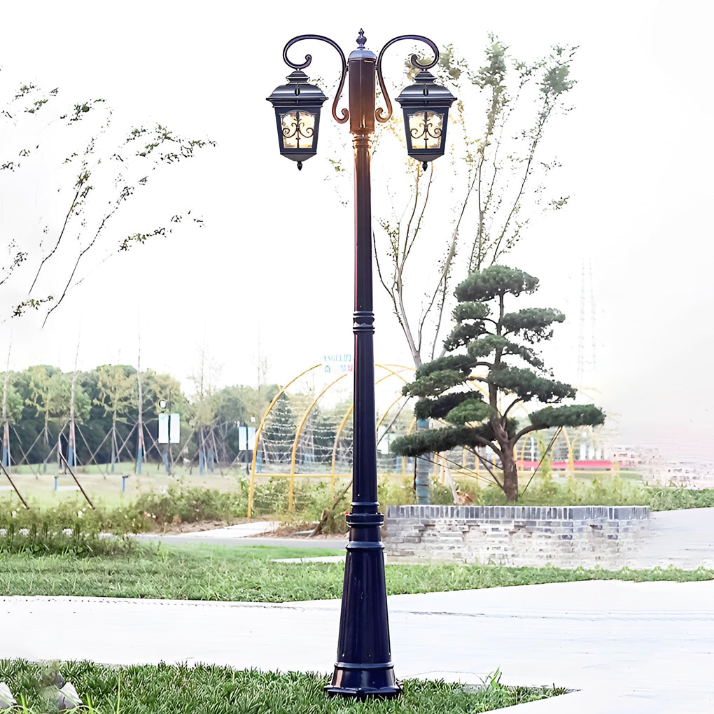 Retro Waterproof Outdoor Lamp Post - European Style Street Light
