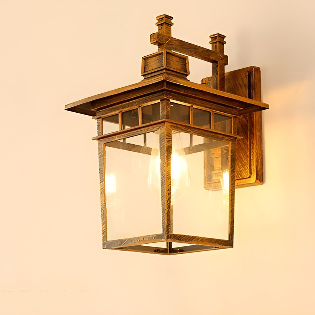 Glass LED Waterproof Retro Wall Lamp Sconce Lighting - No Bulb Needed