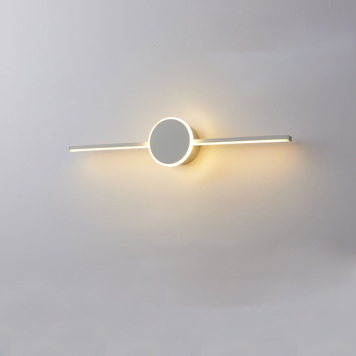 Nordic Minimalist LED Wall Sconce - Long Disc Vanity Light