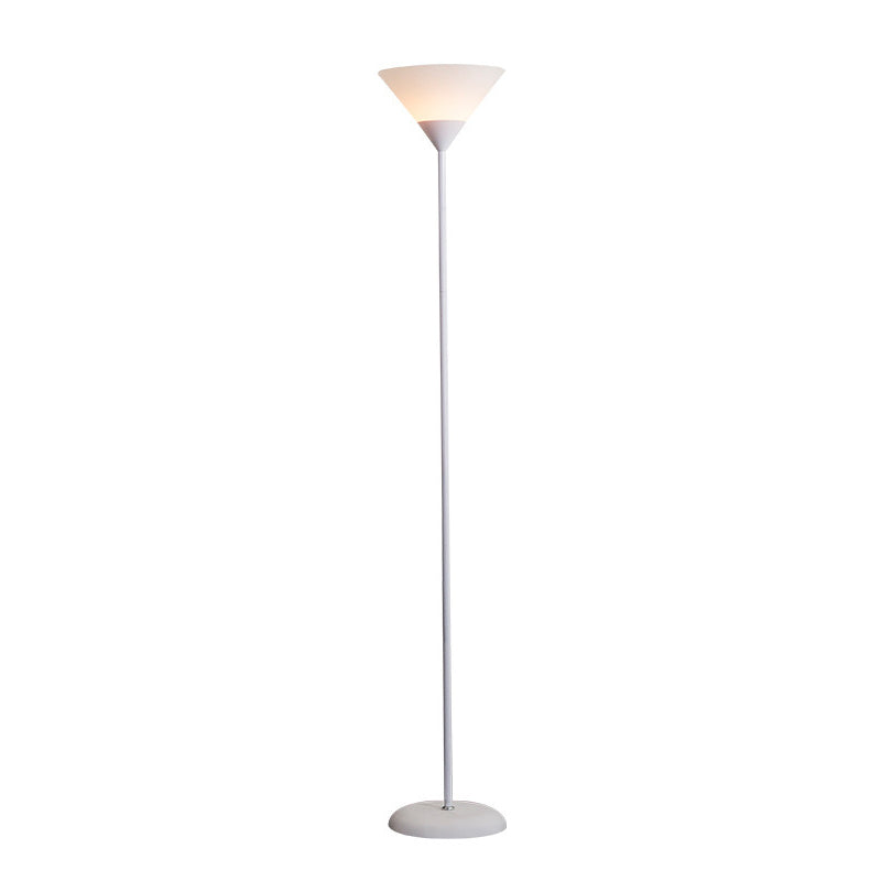 Minimalist Cone Shade Floor Lamp - 1-Light Modern Design, Stylish Lighting for Living Room, Bedroom, and Office