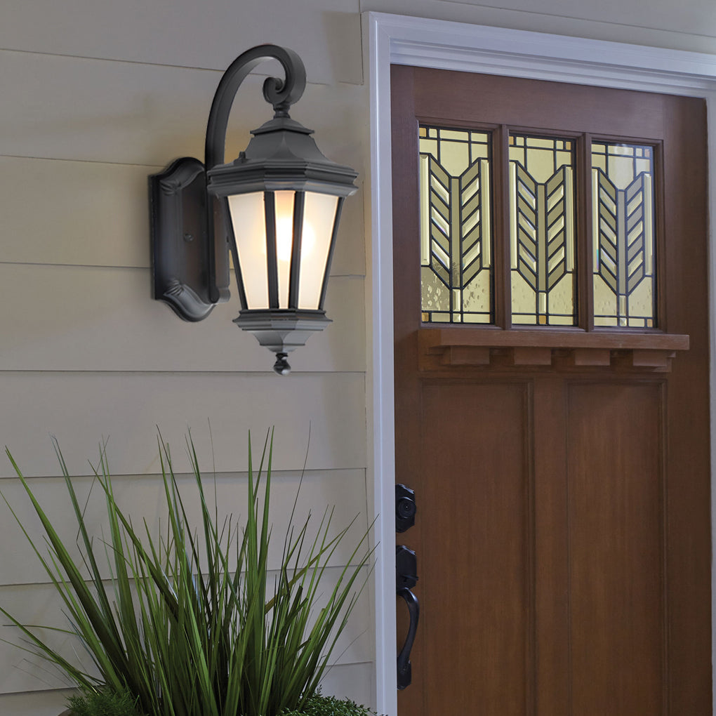 Minimalist Frosted Glass Waterproof Outdoor Wall Lamp - European Style Garden Lighting