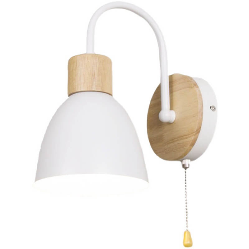 Nordic Macaron 1-Light Zipper Switch Wall Light - Modern Decorative Lighting