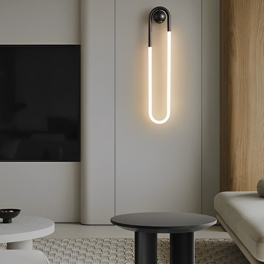Round Rectangular LED Wall Lamp - Three Step Dimming Copper Minimalist Lighting