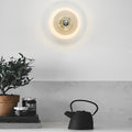 Round Stripes Glass Electroplated Iron Nordic Wall Lamp
