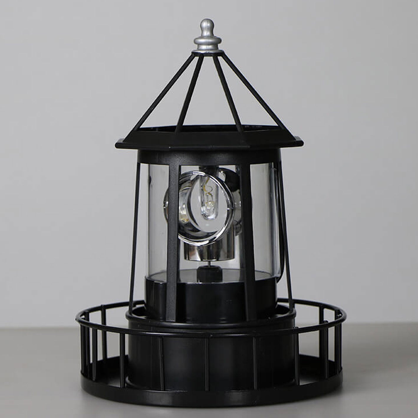 Solar Rotating Tower LED Garden Light - Creative Resin Landscape Decoration