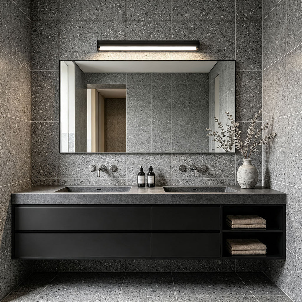Rotatable LED Linear Vanity Light Bars Eye-Friendly Dimmable Fixtures | Modern Bathroom Lighting | Energy-Efficient Save on Electricity | Adjustable Brightness | Stylish Home Decor | Easy Installation Lights for Makeup and Grooming