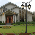 European-Style Black Waterproof Outdoor Light Post Lamp