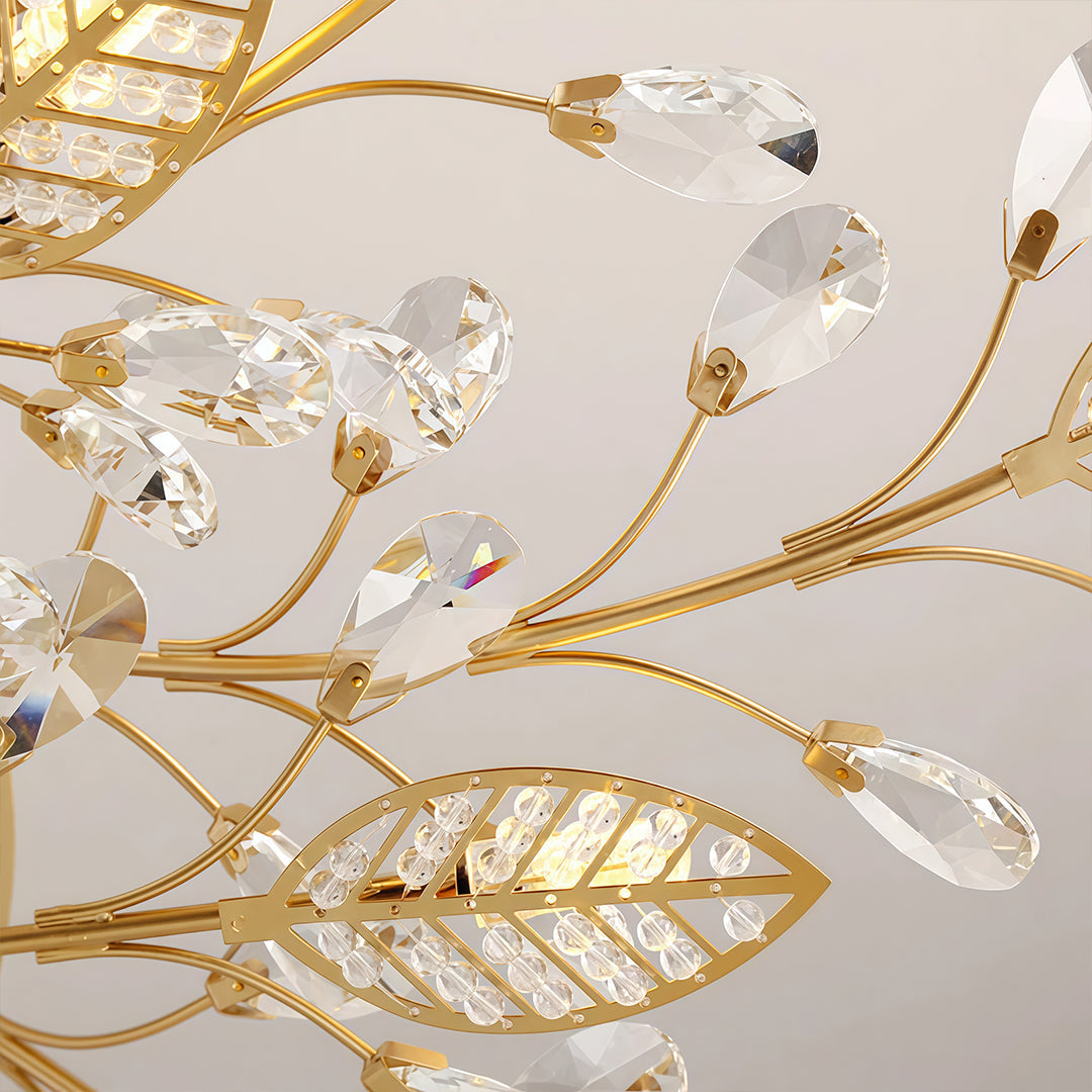 Branch Chandelier Modern Vintage Crystal LED Light Fixture