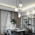 Round Stainless Steel LED Acrylic Pendant Light - Post-Modern Design