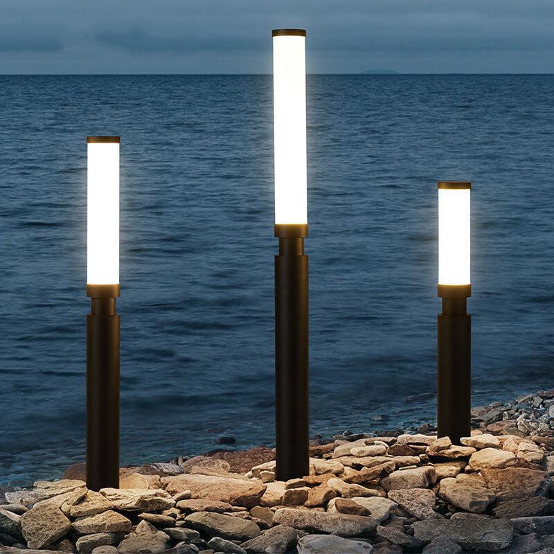 Modern Acrylic Waterproof Creative Lipstick LED Lawn Floor Lamp