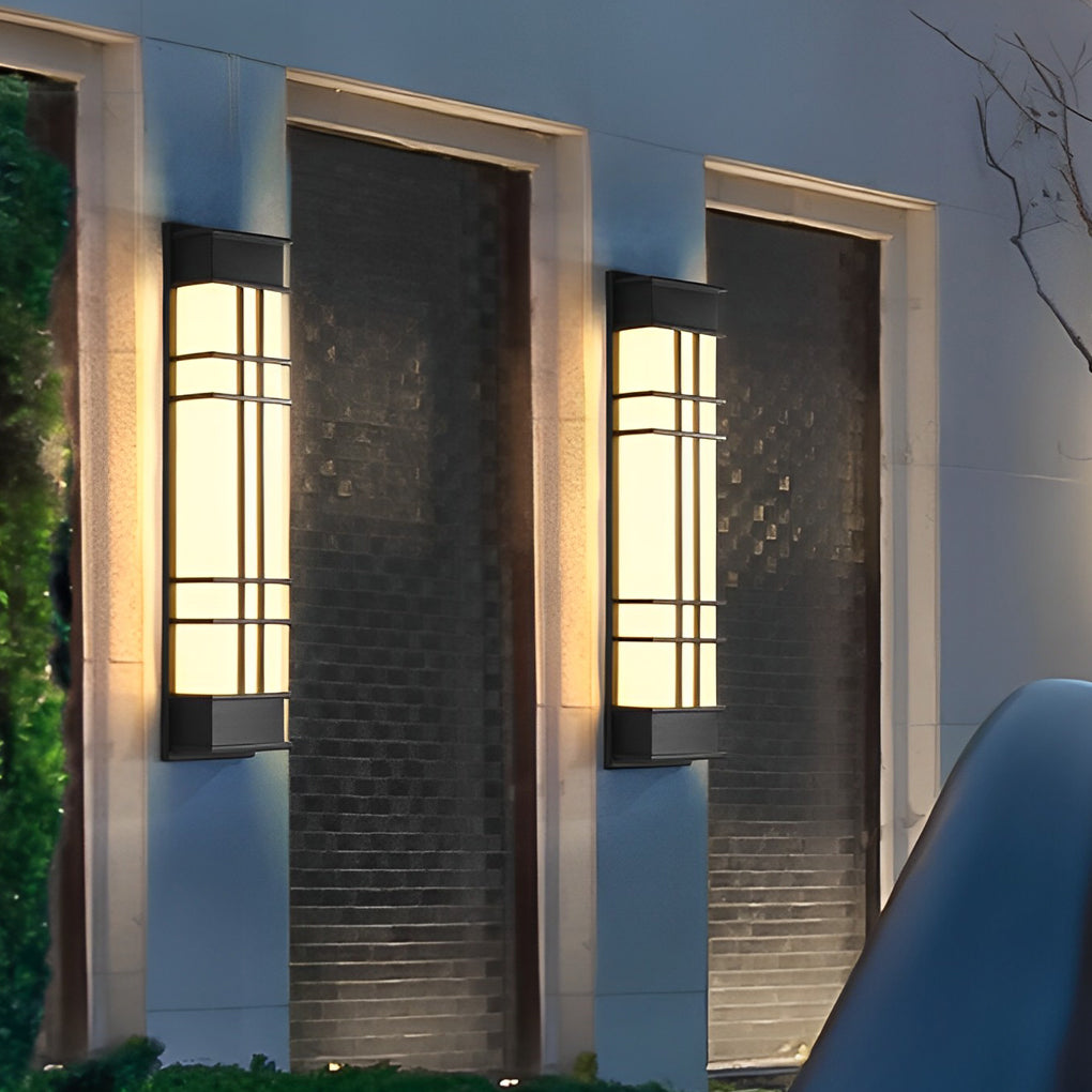 Black Retro Outdoor Wall Sconce Waterproof LED Light