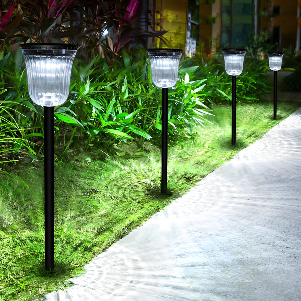 2Pcs Solar Motion Sensor Lawn Lights - Intelligent Outdoor Lighting for Garden Security