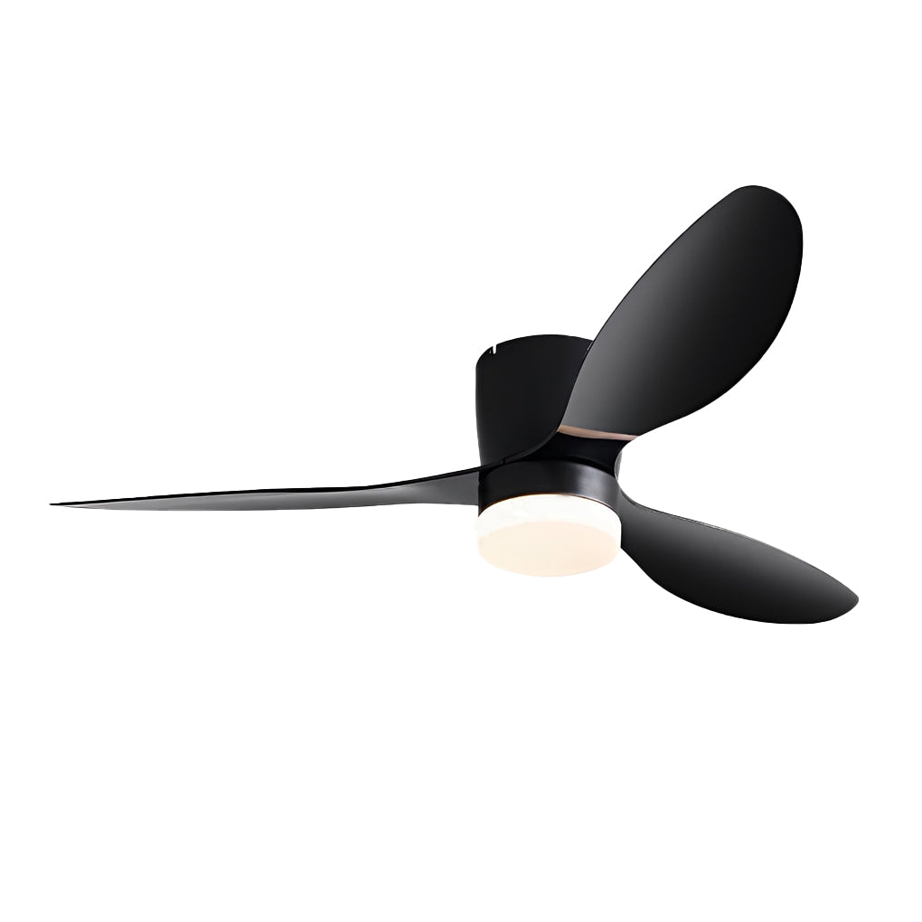 52 Inch LED Dimmable Modern Ceiling Fan with Remote - Silent 3 Blade Design