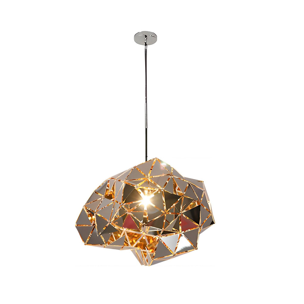 Irregular Stainless Steel Hollow Chandelier - Creative Post-Modern Design