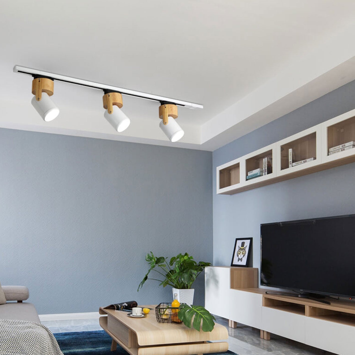 Nordic Minimalist 1/3 Light Flush Mount Ceiling Fixture