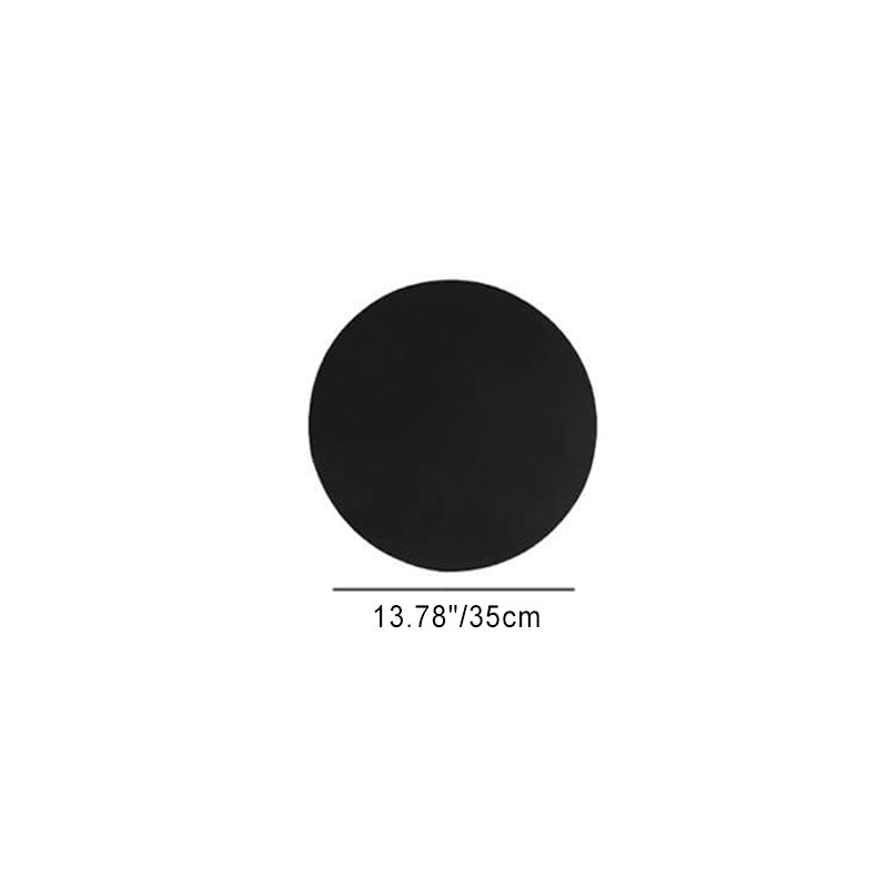 Modern Minimalist Round Eclipse Iron LED Wall Sconce Lamp for Living Room Lighting