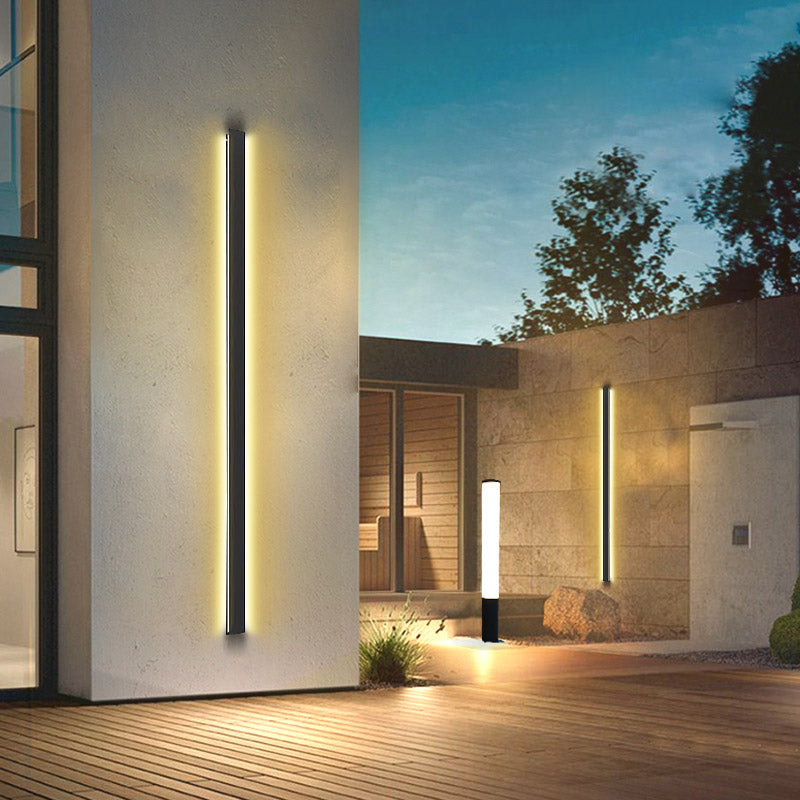Long Linear LED Waterproof Minimalist Outdoor Wall Light