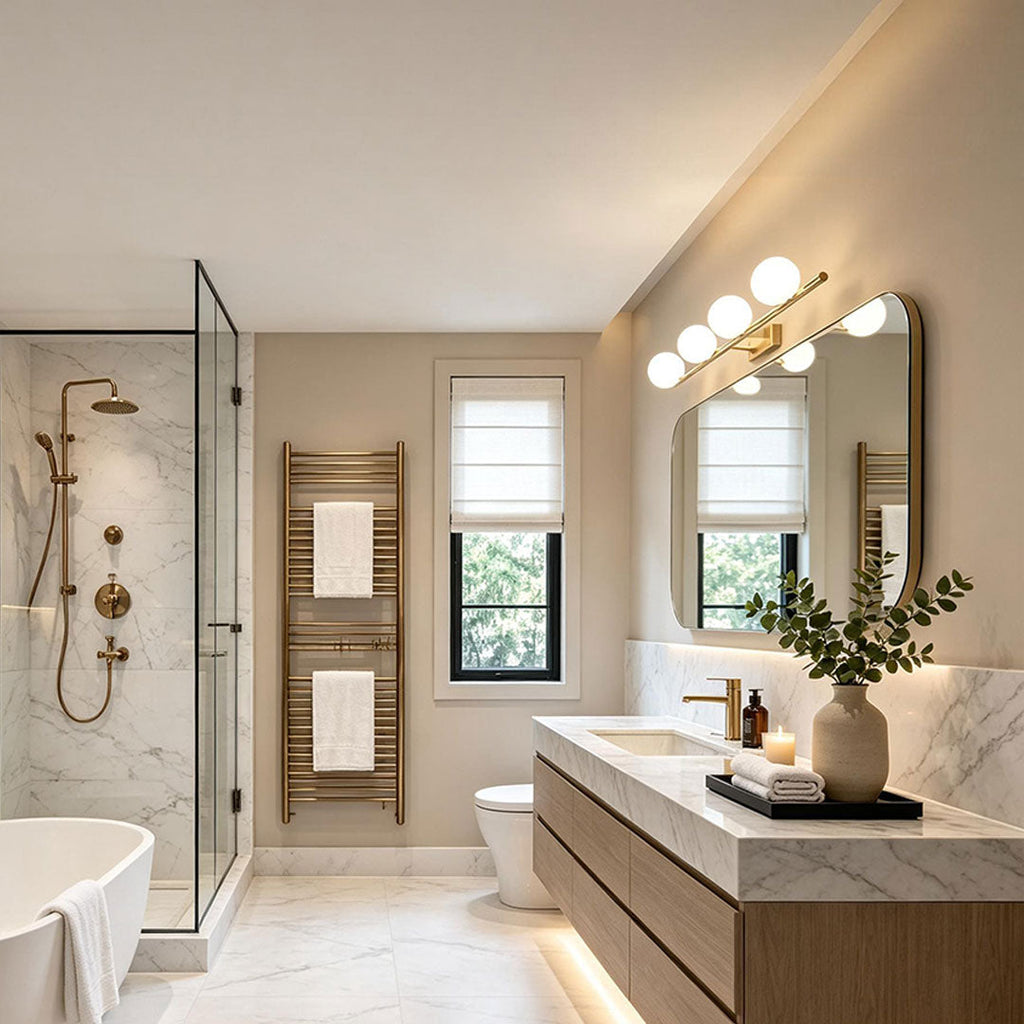 LED Vanity Light Bar Modern Bathroom Mirror Wall Light Fixture for Makeup, Stylish Illuminated Mirror Lighting, Energy-Efficient Bathroom Lighting, Contemporary Wall Mounted Light for Beauty, Adjustable Brightness Lighting for Fashion and Grooming, Sleek
