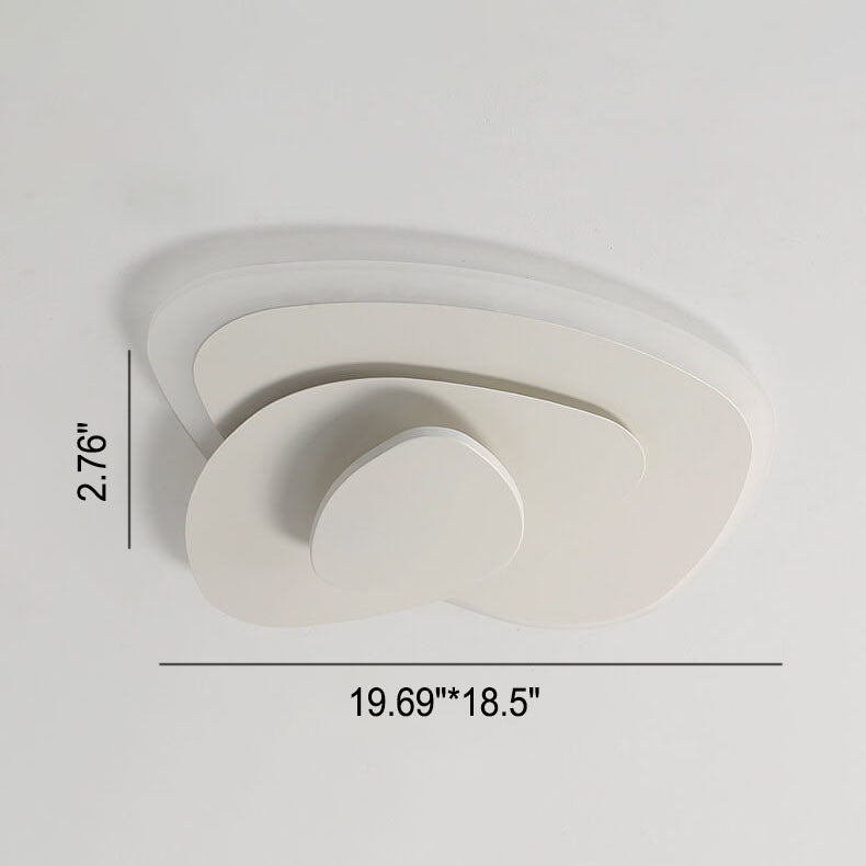 Nordic Geometric Wrought Iron LED Flush Mount Ceiling Light