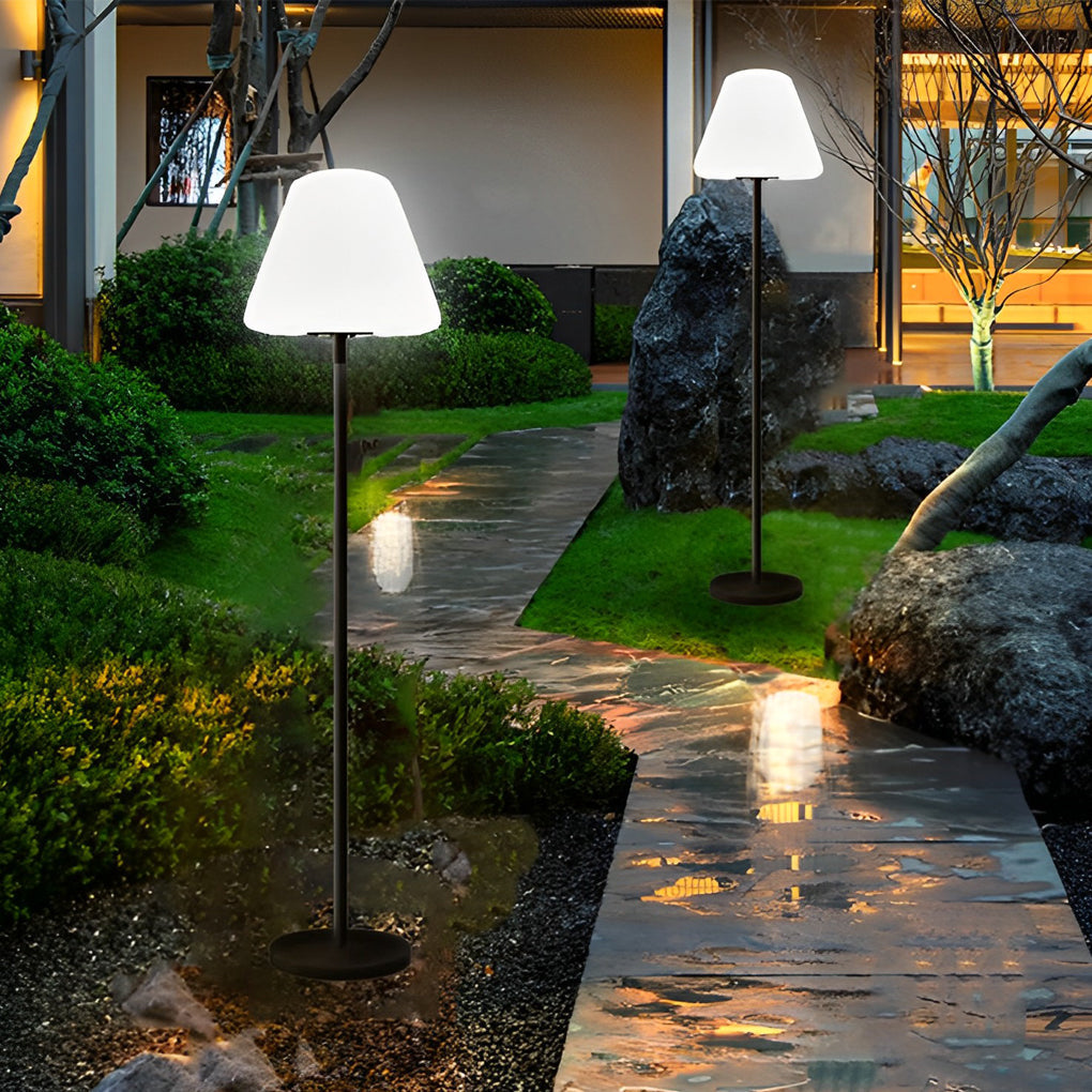 Modern Intelligent LED Floor Lamp - Metal & Shaded Design, Adjustable Brightness, Smart Home Decor
