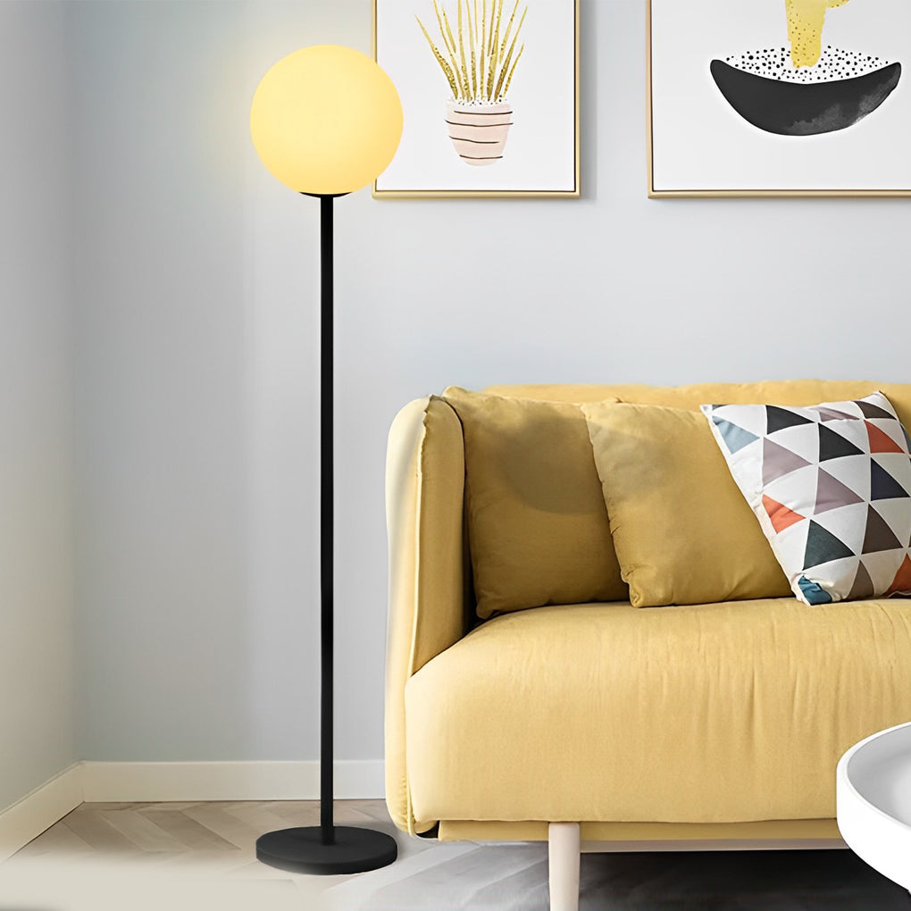 App Control RGB LED Globe Floor Lamp - 16 Colors, Smart Home Lighting, Dimmable Mood Light