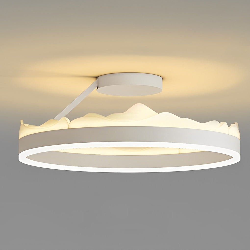 Round Stepless Dimming LED Nordic Ceiling Light Flush Mount