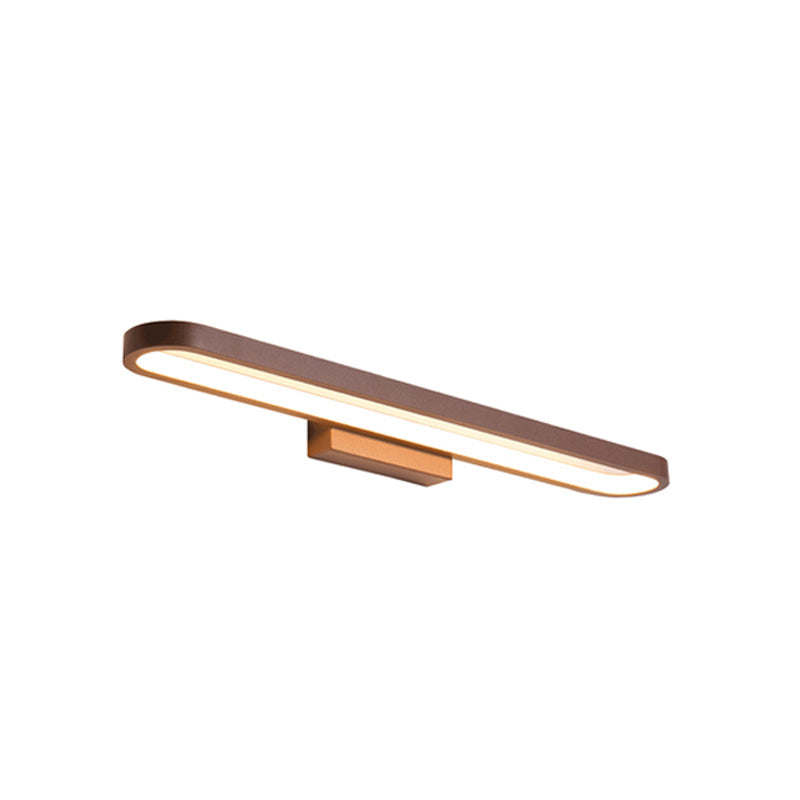 Modern Minimalist Circular LED Vanity Light Mirror Sconce for Bathroom