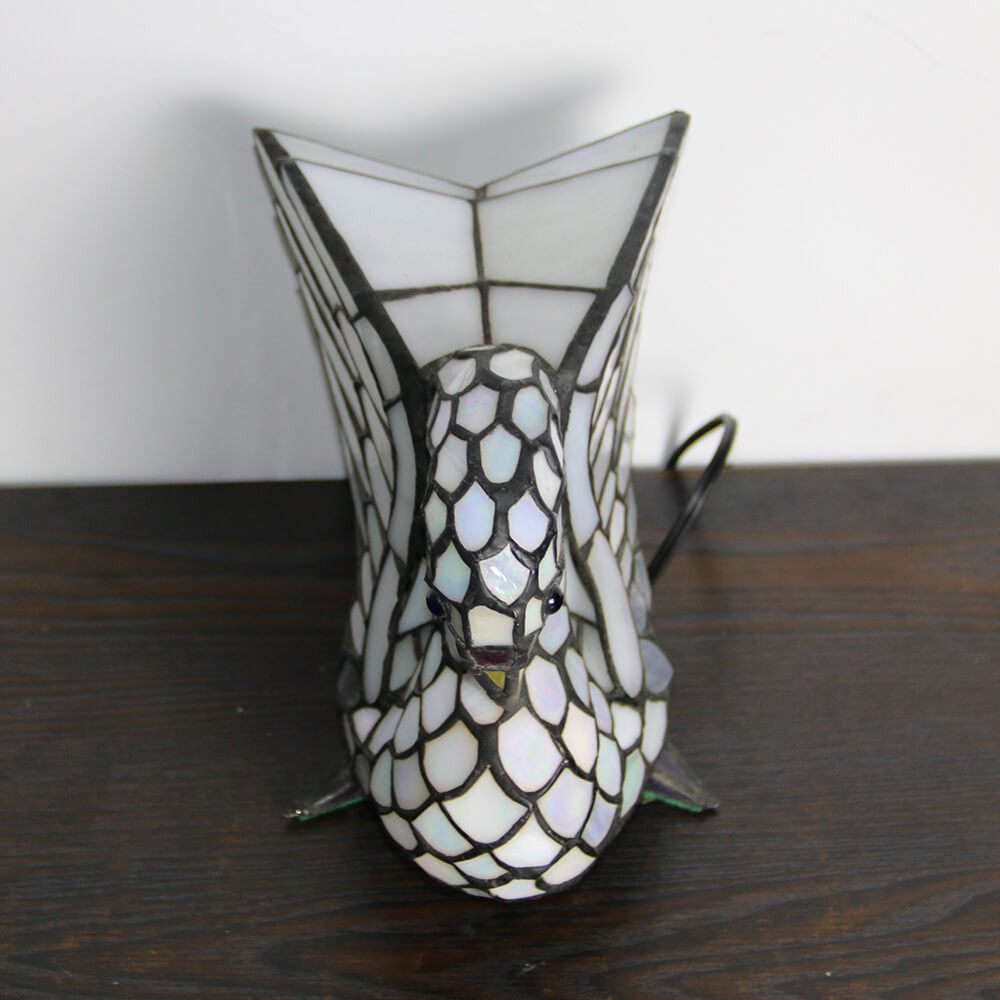 Tiffany Style Stained Glass Animal Table Lamp - Decorative 1-Light Illumination
