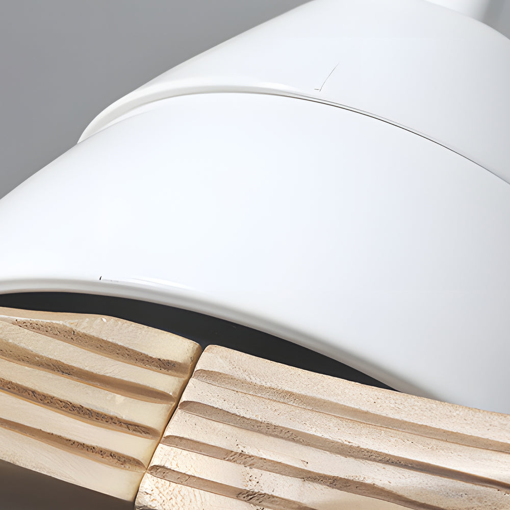 Nordic 52-Inch Wooden Ceiling Fan with Remote Control, 3 Blades, 6 Speeds, Light Fixture