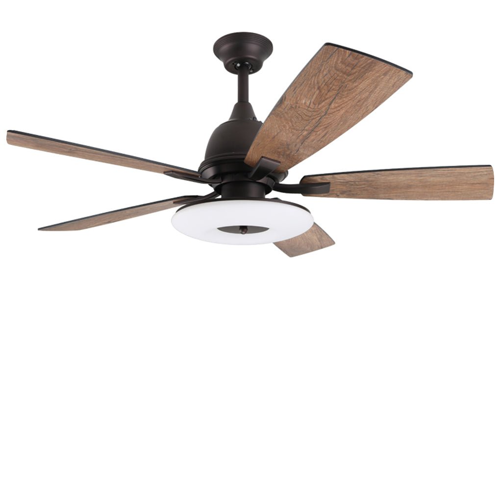 Nordic Retro 52 Inch Ceiling Fan Lamp with Remote Control Light Source