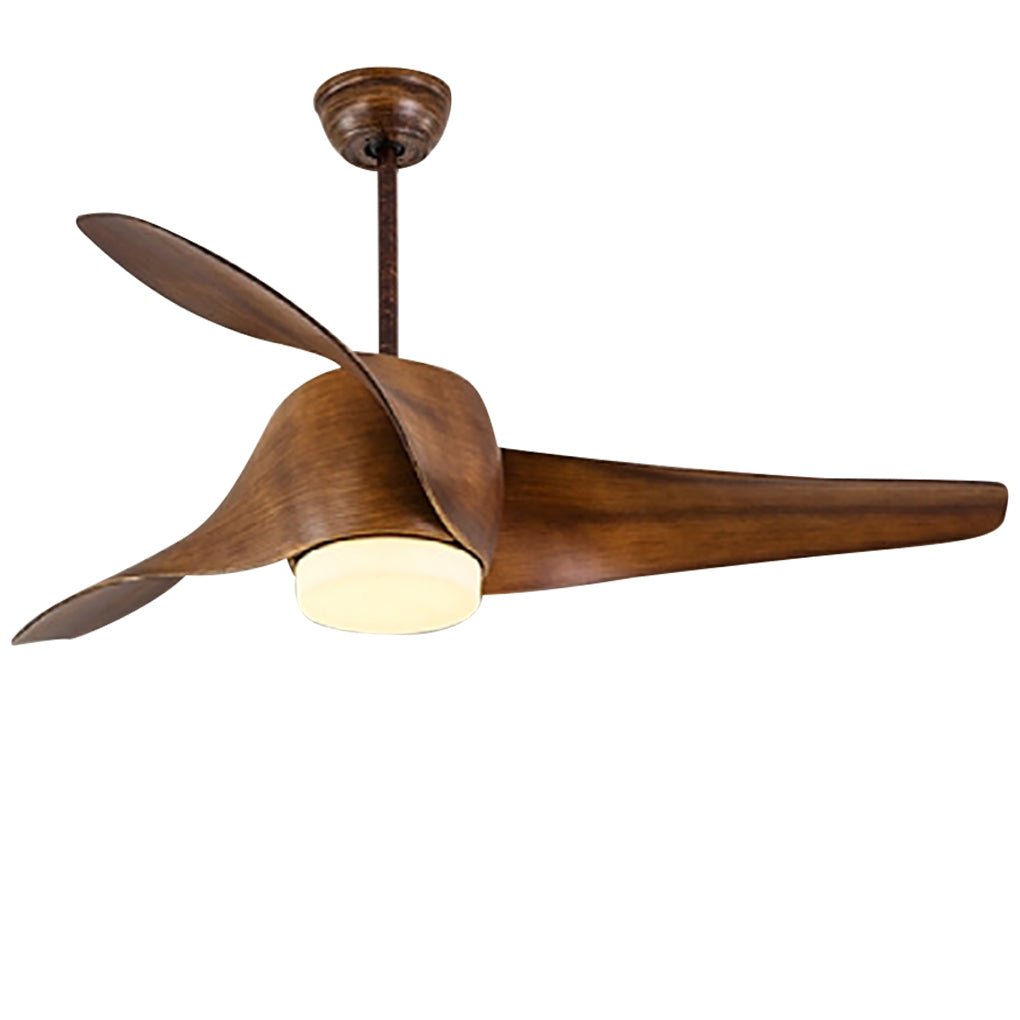 52-Inch Smart Dimming LED Ceiling Fan Light - Three-Color Adjustable Lighting, Modern Design, Energy Efficient