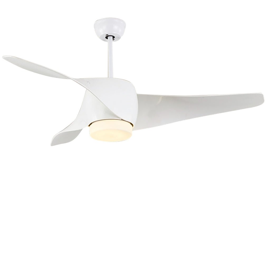 52-Inch Smart Dimming LED Ceiling Fan Light - Three-Color Adjustable Lighting, Modern Design, Energy Efficient
