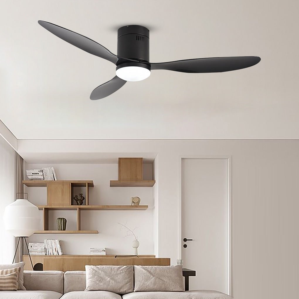 52-Inch LED Ceiling Fan Light with Remote - Three-Color Dimming, Variable Frequency, Modern Design