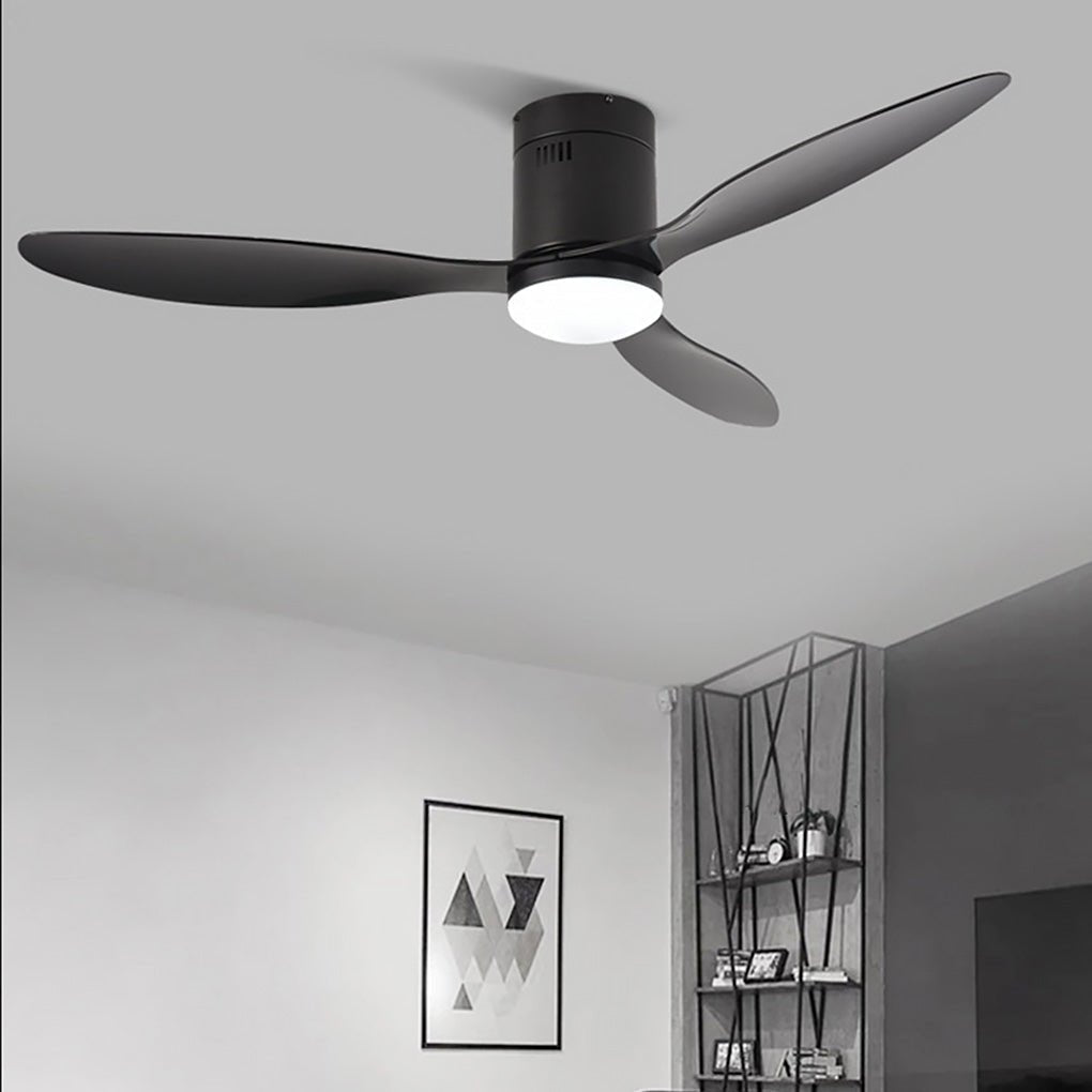 52-Inch LED Ceiling Fan Light with Remote - Three-Color Dimming, Variable Frequency, Modern Design