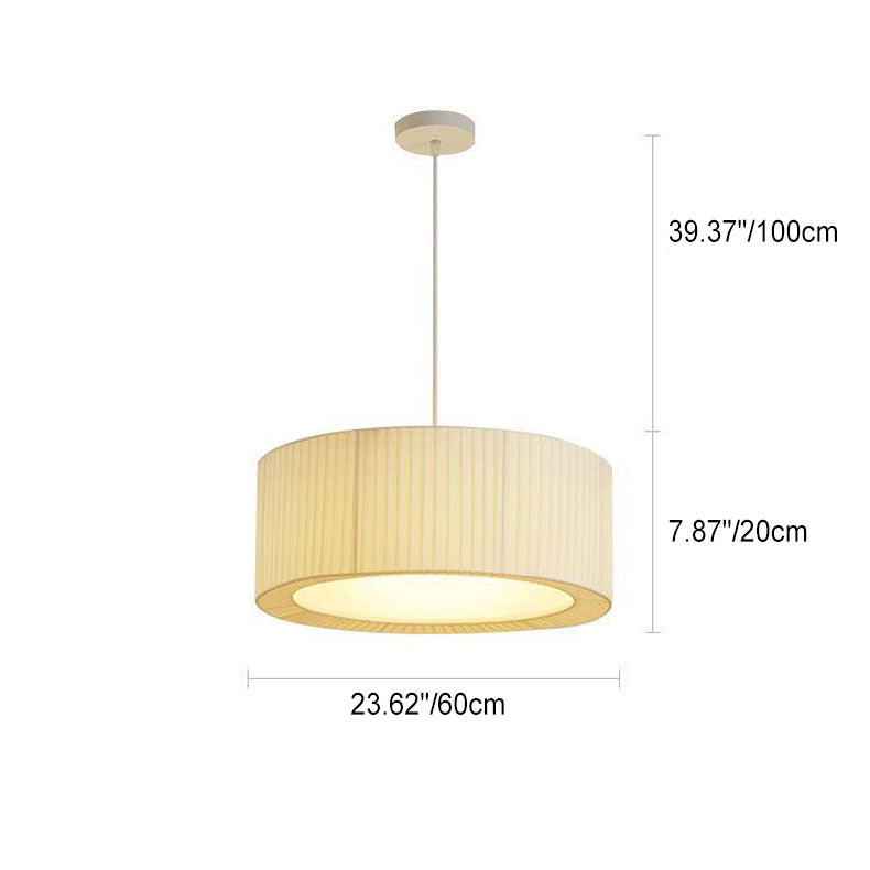 Contemporary Scandinavian Round Iron Acrylic 4/5 Light Pendant for Living Room