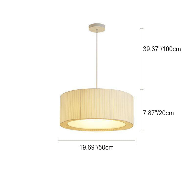 Contemporary Scandinavian Round Iron Acrylic 4/5 Light Pendant for Living Room