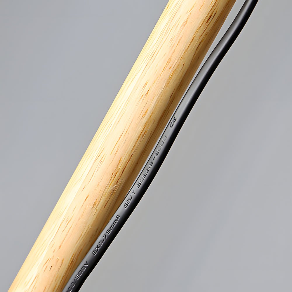 59-Inch Wood and Metal Arc LED Floor Lamp - Modern Task Lighting, Adjustable Height, Stylish Design, Energy Efficient Lamp